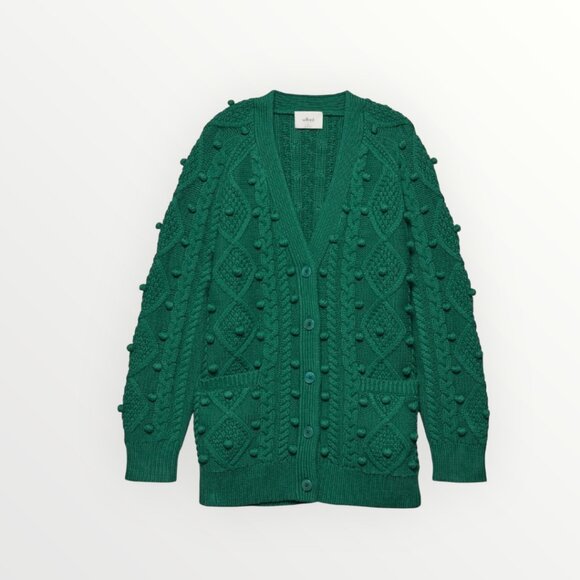 Aritzia Wilfred Alps Pom Pom Cardigan - Picture 1 of 7